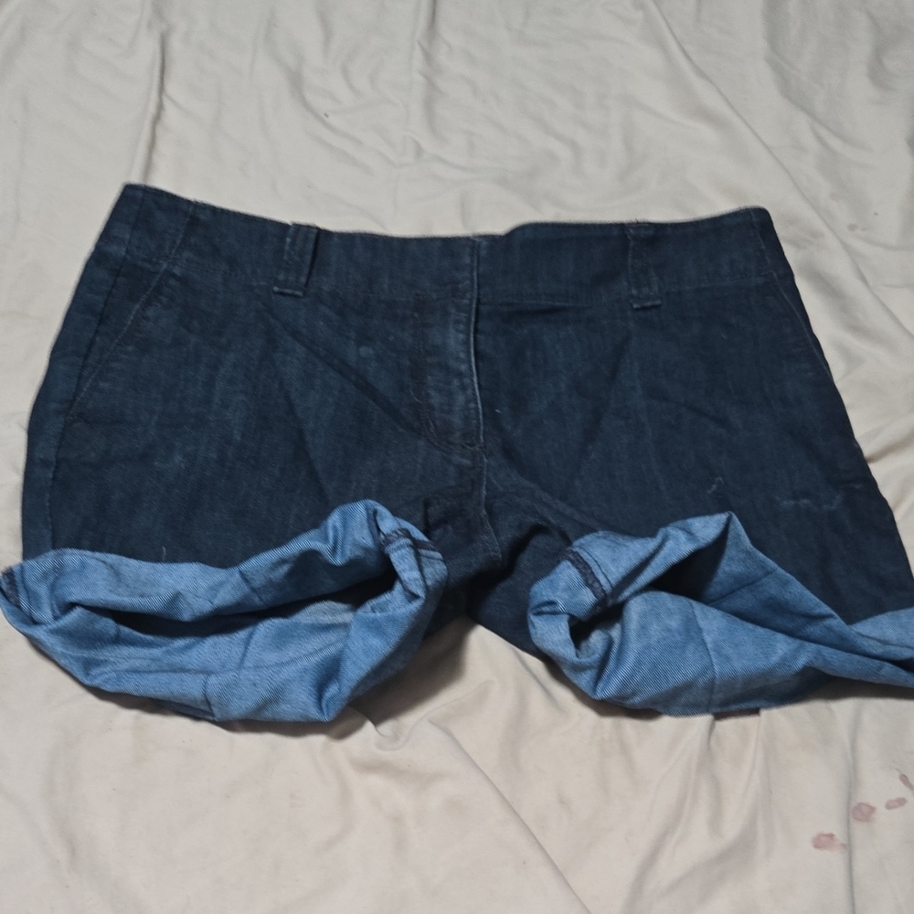 Ann Taylor Dark Blue Jean Shorts